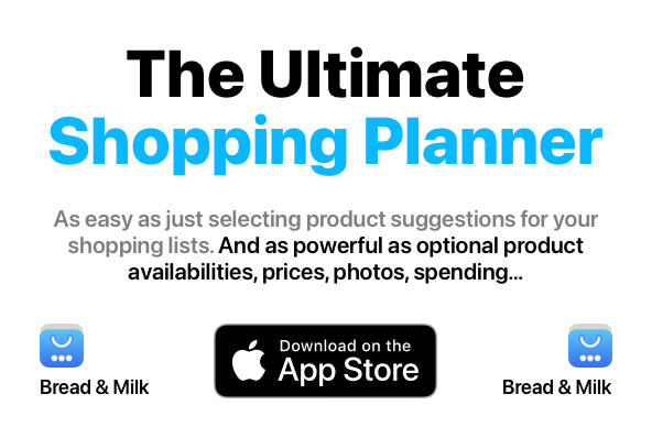 Bread & Milk - Shopping List